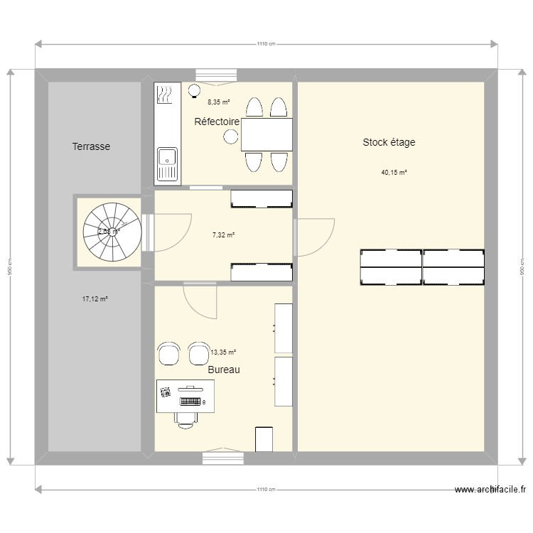 Chambly étage. Plan de 0 pièce et 0 m2