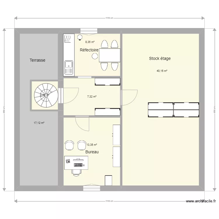 Chambly &eacute;tage. Plan de 