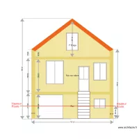 Plans avant travaux Fa&ccedil;ade devant