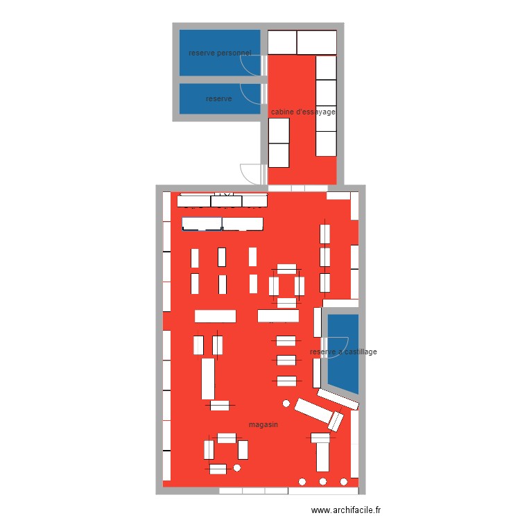 plan de masse magasin jennyfer. Plan de 0 pièce et 0 m2