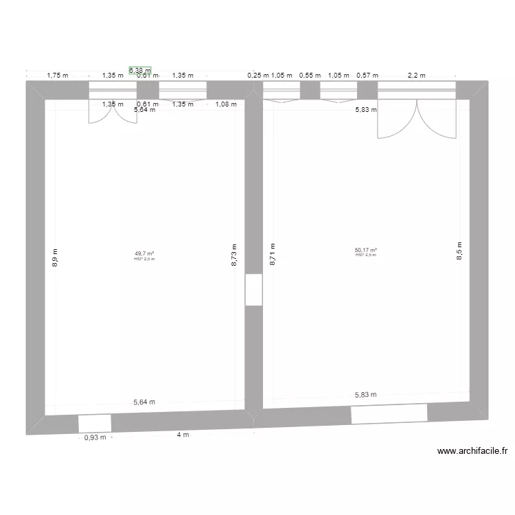 RDC Pontrot  original. Plan de 