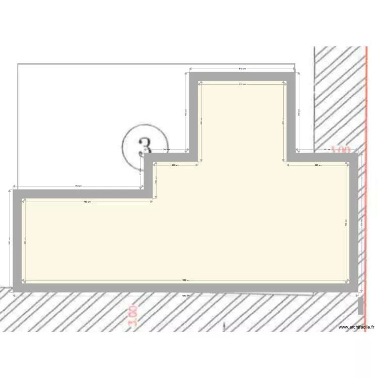 plan dans terrain font d irac. Plan de 
