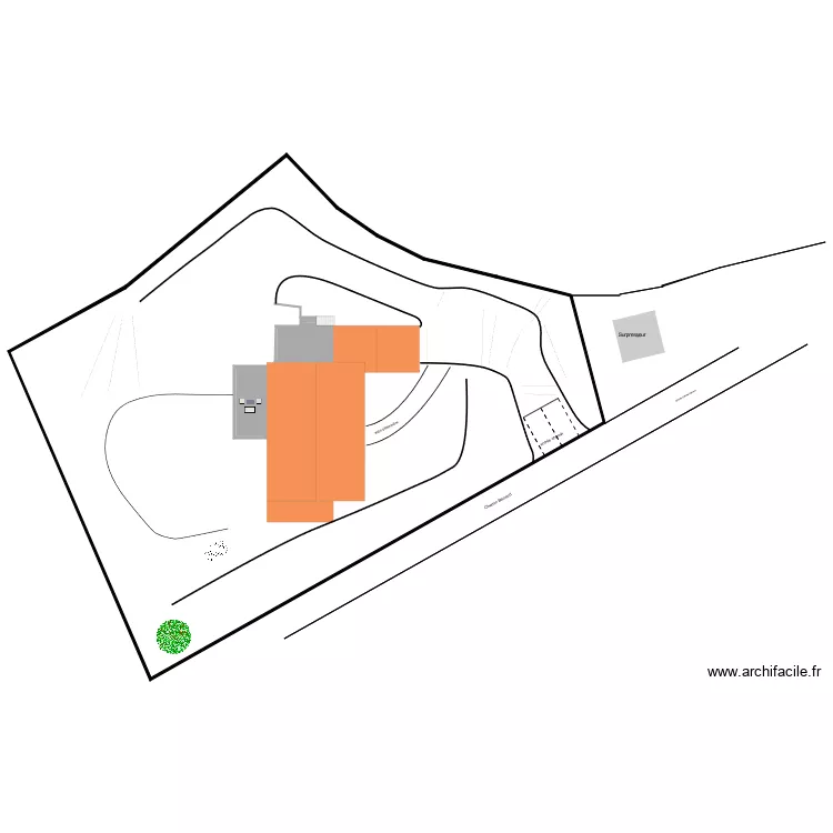 Exterieur Gardettes. Plan de 