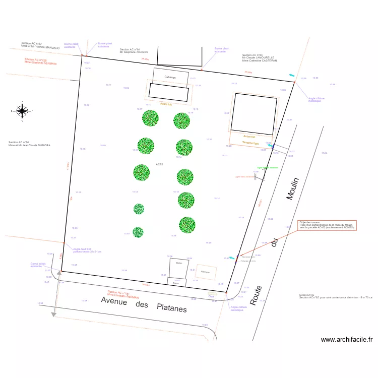 AC 85 Etat des lieux. Plan de AC 85 Etat des lieux. Plan de