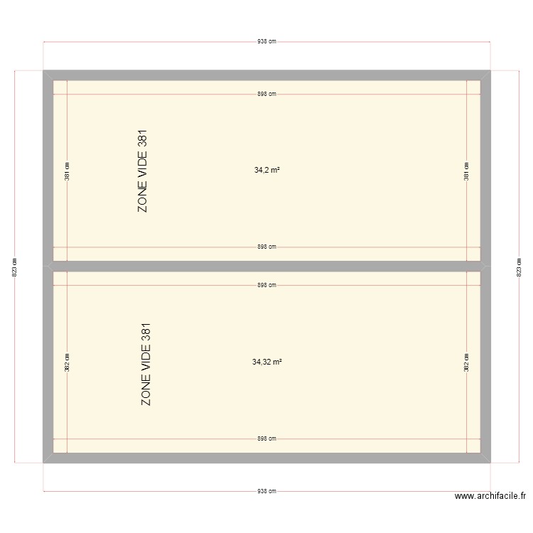 AYDA. Plan de 2 pièces et 69 m2