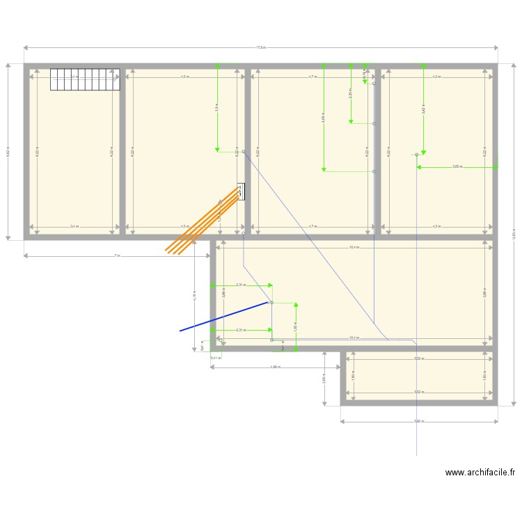 jonathan  RESAUX. Plan de 6 pièces et 156 m2