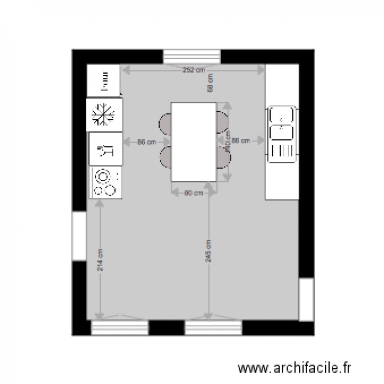 CUISINE CLARISSE ET BAPTISTE      PLAN 5. Plan de 0 pièce et 0 m2