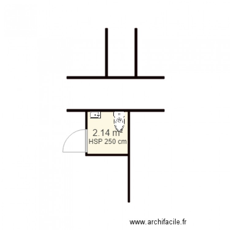 ROUMIER WC HANDICAPE. Plan de 0 pièce et 0 m2