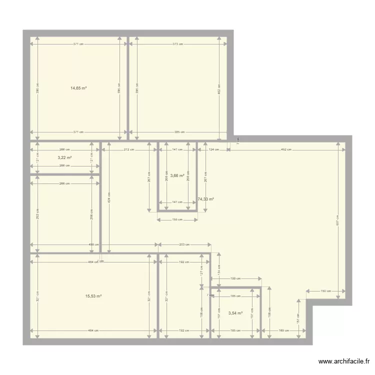 Maison en L. Plan de Maison en L. Plan de