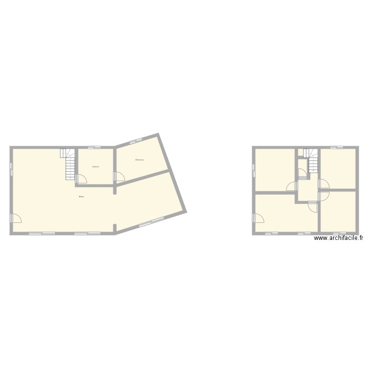maison. Plan de 0 pièce et 0 m2