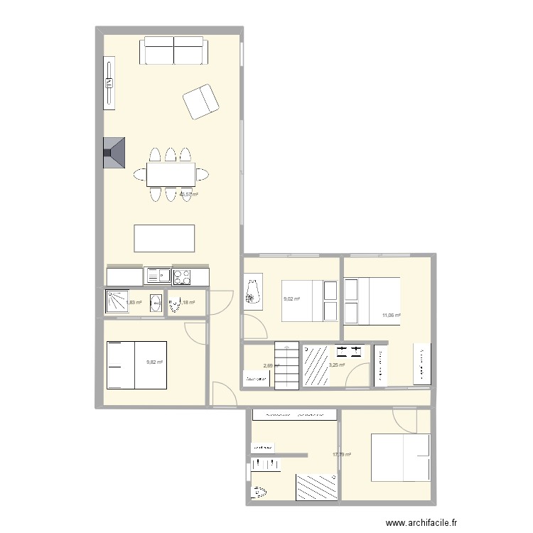 New 3. Plan de 9 pièces et 102 m2