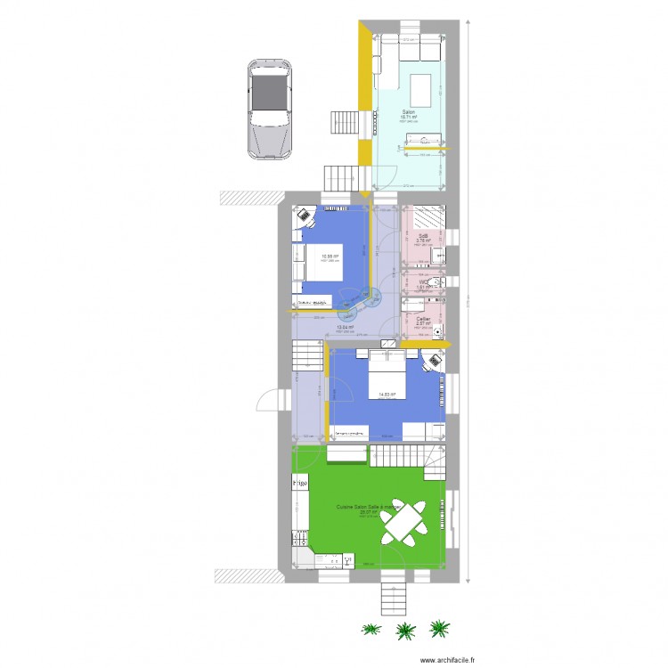 MA aménagement V2. Plan de 0 pièce et 0 m2