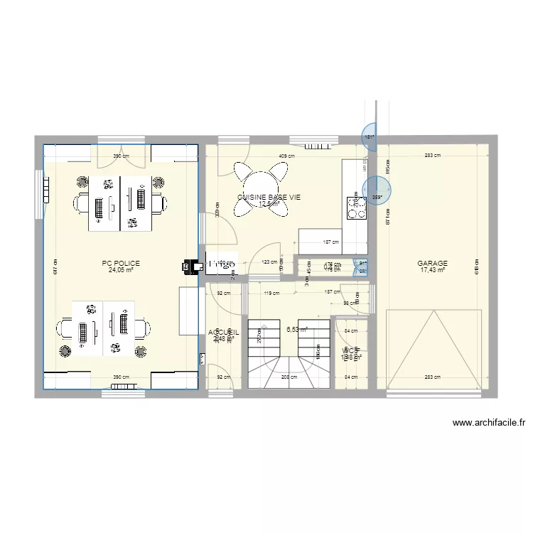 Poste Police Bornel 03 2021 bis. Plan de 