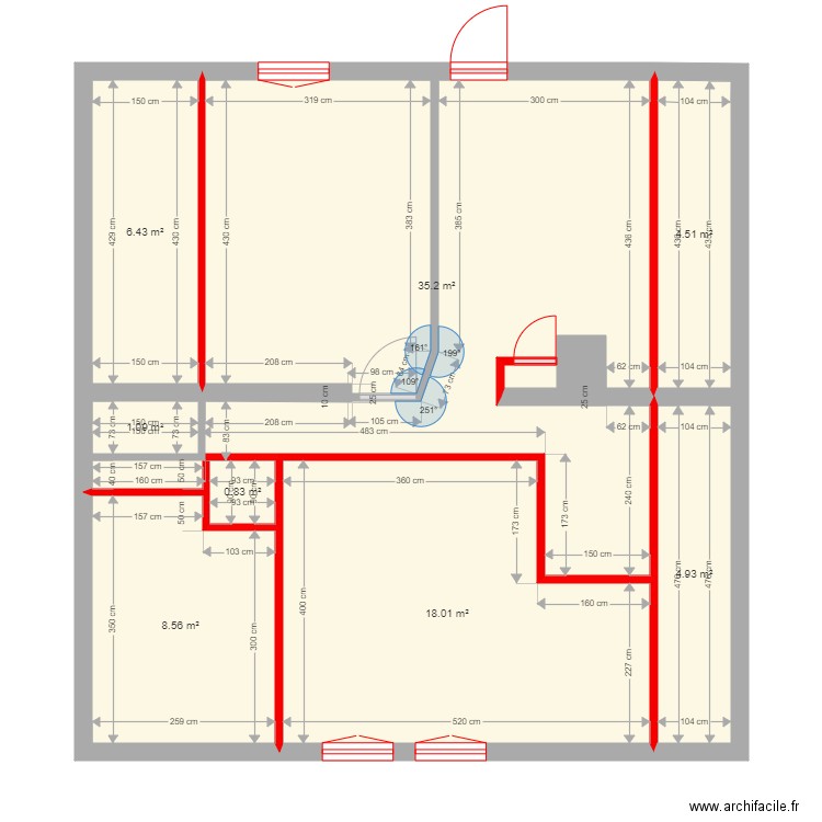 RP2 2ieme étage avant. Plan de 0 pièce et 0 m2