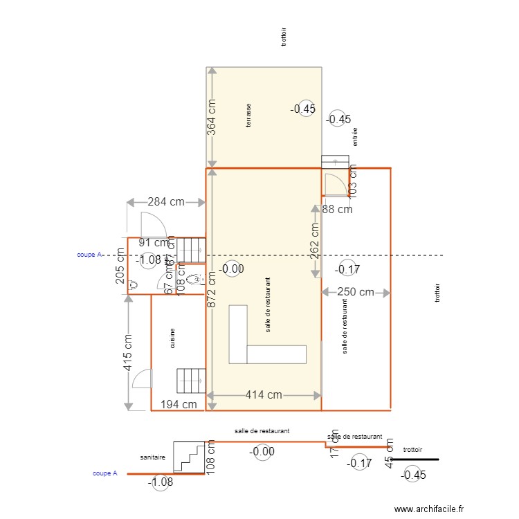 la verdure travaux. Plan de 0 pièce et 0 m2