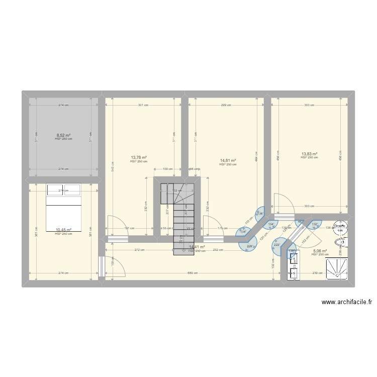 étage projet R. Plan de 0 pièce et 0 m2