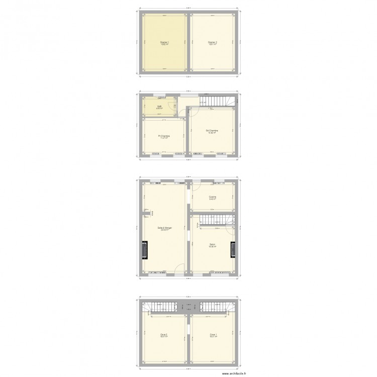 Maison Bellaire 2. Plan de 0 pièce et 0 m2