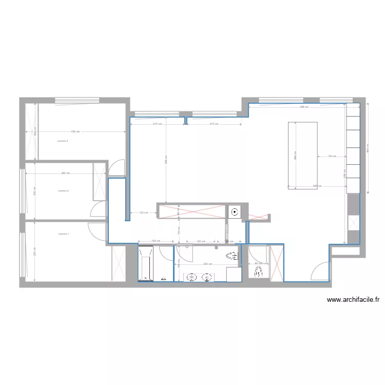 REUILLY 12 d&eacute;cembre. Plan de 