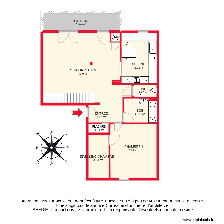 BI 6264 RDC EF. Plan de 0 pièce et 0 m2