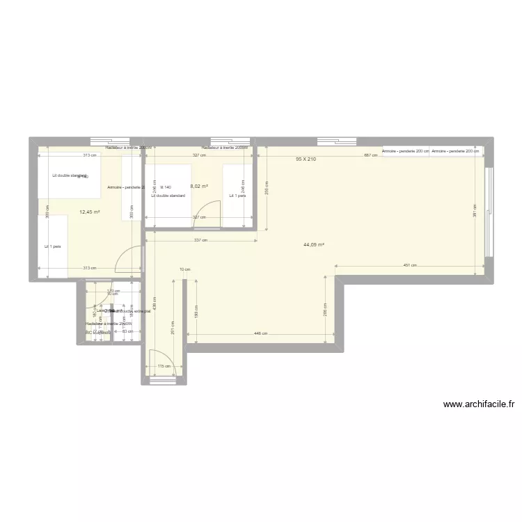 sous sol royan projet 2. Plan de 