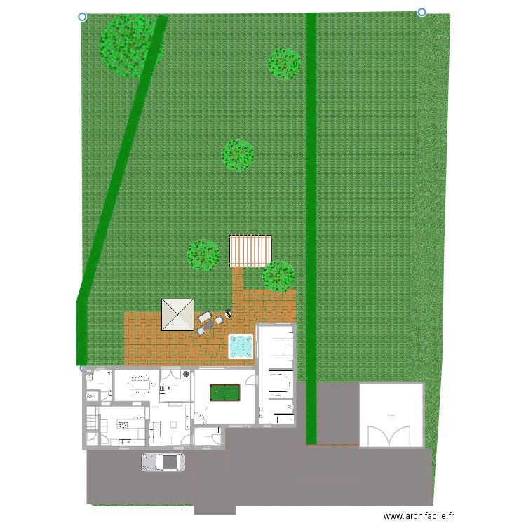 Maison Nath sans garage. Plan de 17 pièces et 223 m2