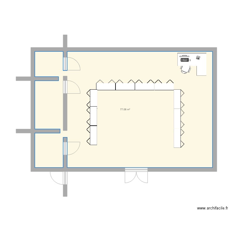 boutique de bijoux. Plan de 0 pièce et 0 m2