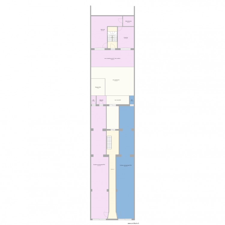 clemenceau rez avant  2. Plan de 0 pièce et 0 m2