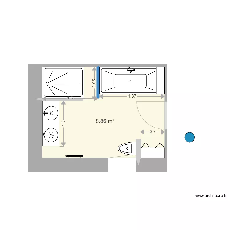 salle de bain 2. Plan de salle de bain 2. Plan de
