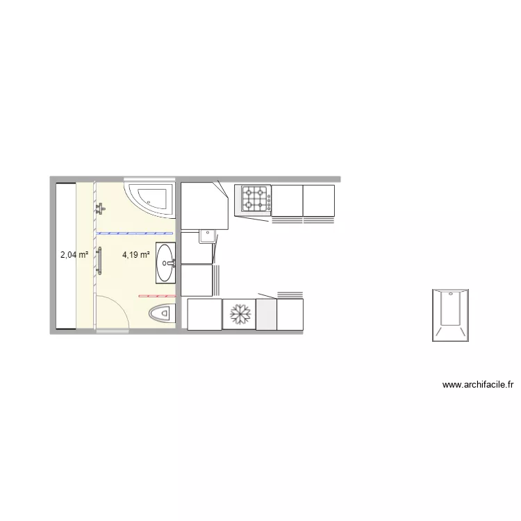 SDB 8 QUATER. Plan de 