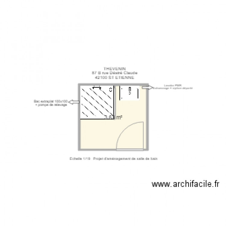 THEVENIN apres travaux. Plan de 0 pièce et 0 m2