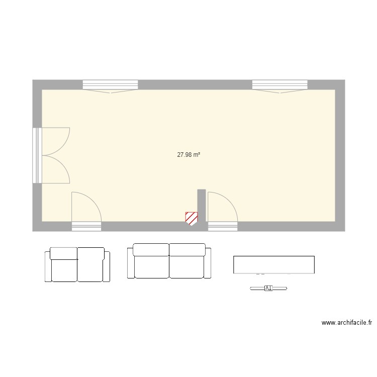 salon. Plan de 0 pièce et 0 m2