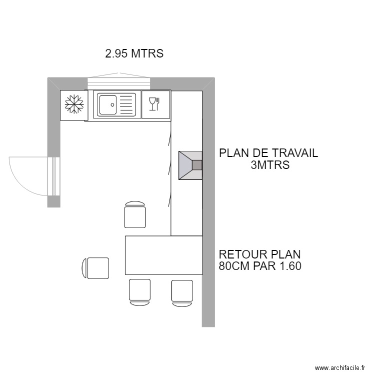 cuisine annexe&. Plan de 0 pièce et 0 m2