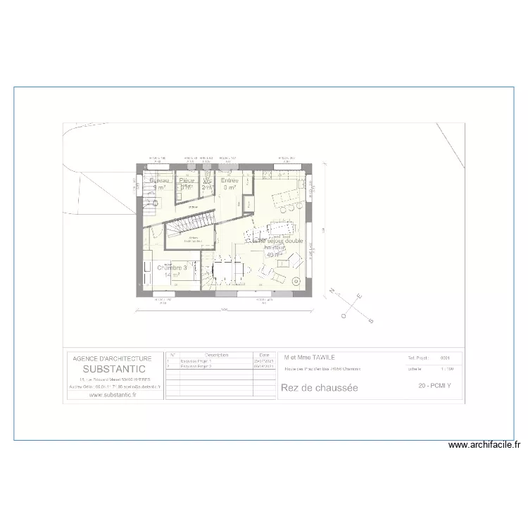 Chamonix Songenaz RDC N2. Plan de 