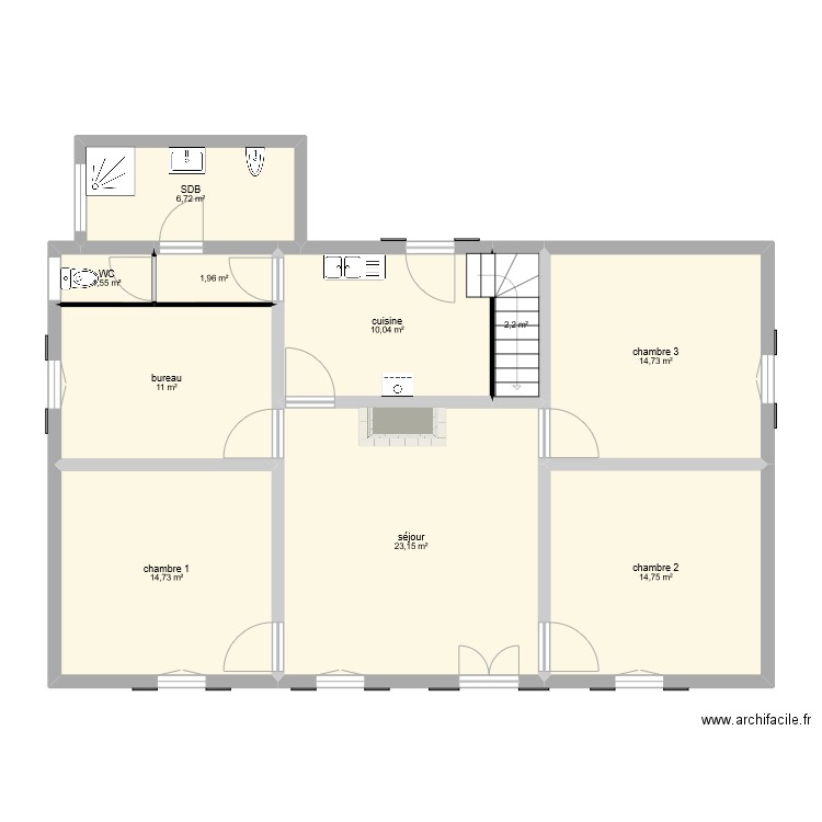 tarraube lue. Plan de 0 pièce et 0 m2