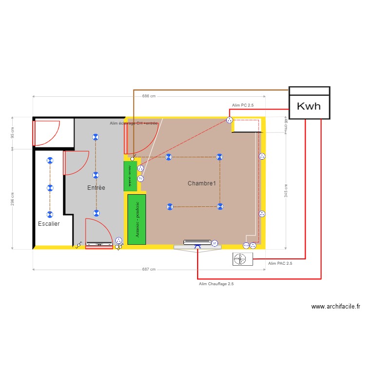 ch Eden. Plan de 0 pièce et 0 m2