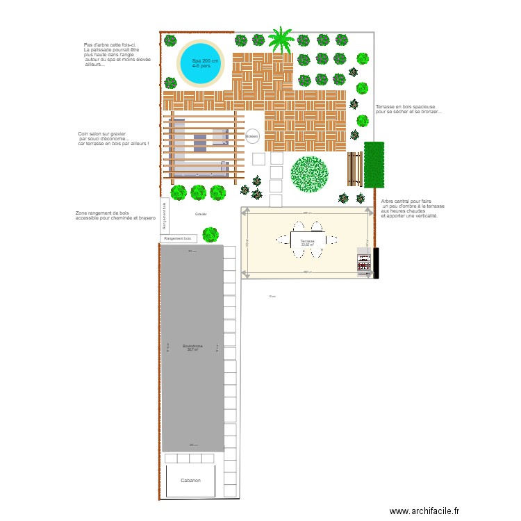 Projet Jardin Daillens Variante 3. Plan de 0 pièce et 0 m2