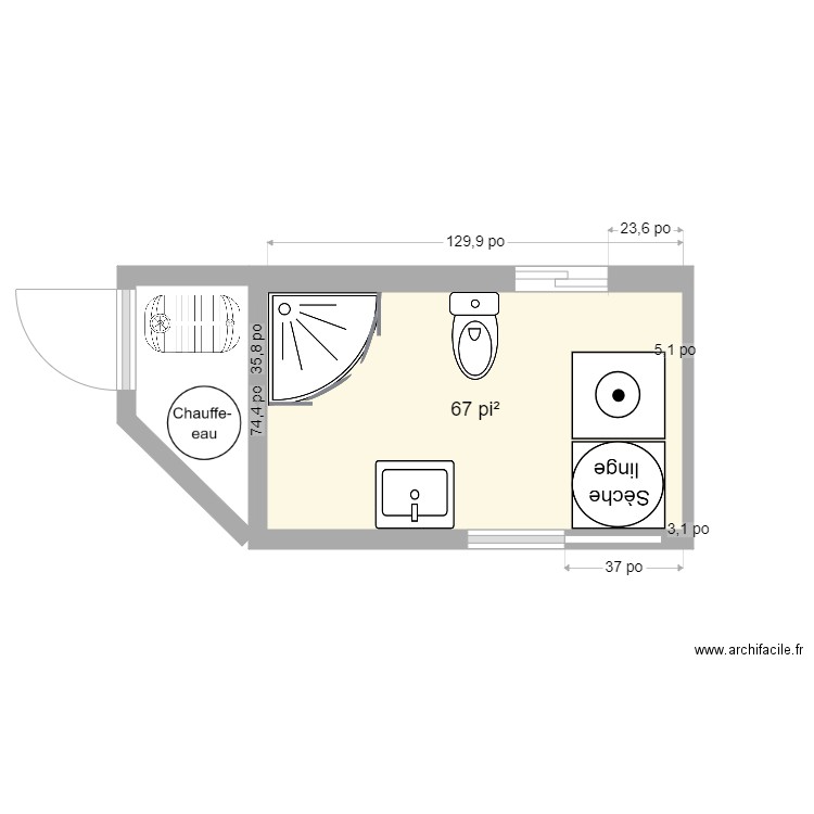 SDB juillet 21. Plan de 0 pièce et 0 m2