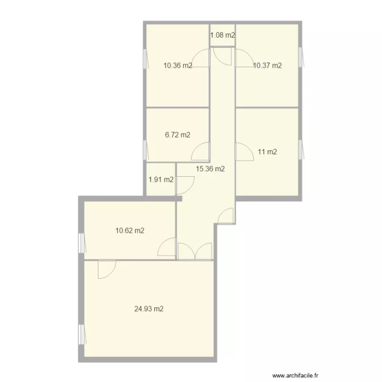Appartement Paris 5. Plan de 
