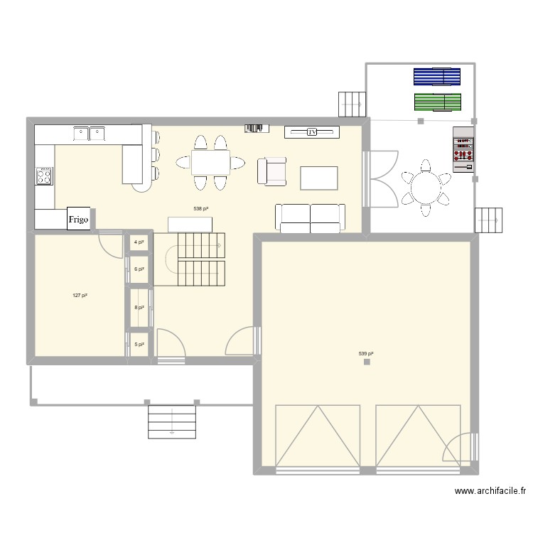 FG-39A. Plan de 7 pièces et 114 m2
