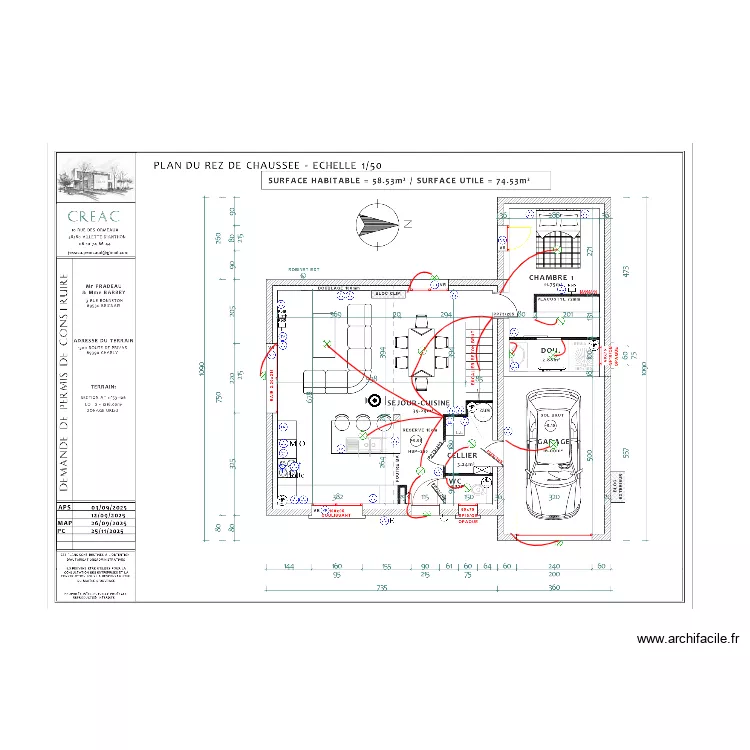 PRADEAU RDC. Plan de PRADEAU RDC. Plan de