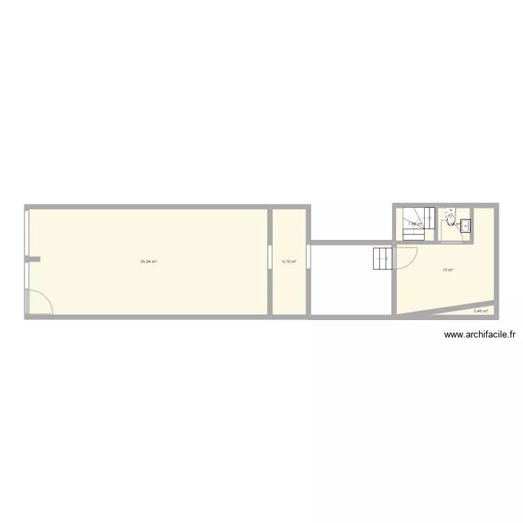 Plan boutique . Plan de 