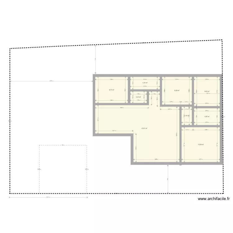 New home. Plan de 9 et 99 m² New home. Plan de 9 et 99 m²