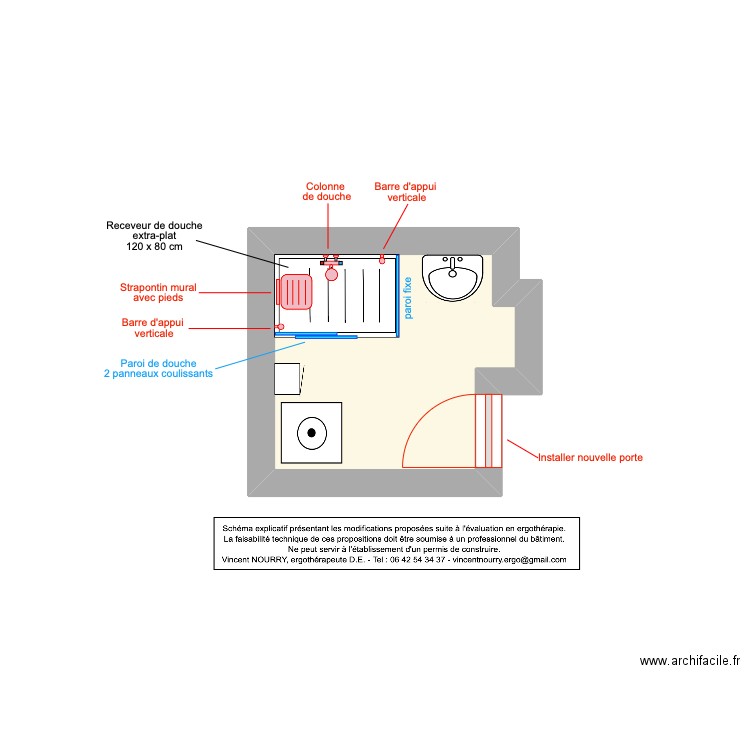 SdB Jean Patrick M. Plan de 0 pièce et 0 m2