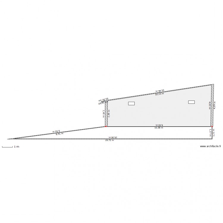 vue garage nord ouest. Plan de 0 pièce et 0 m2