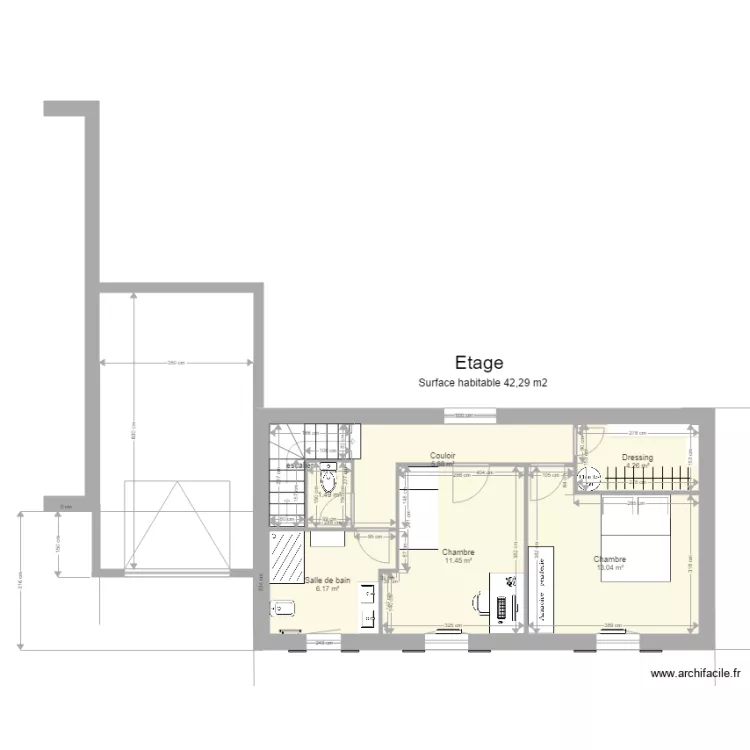 extension R plus 1 d. Plan de 