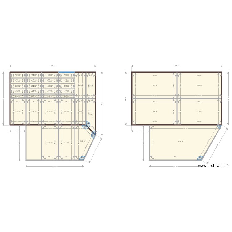 soubassements. Plan de 0 pièce et 0 m2