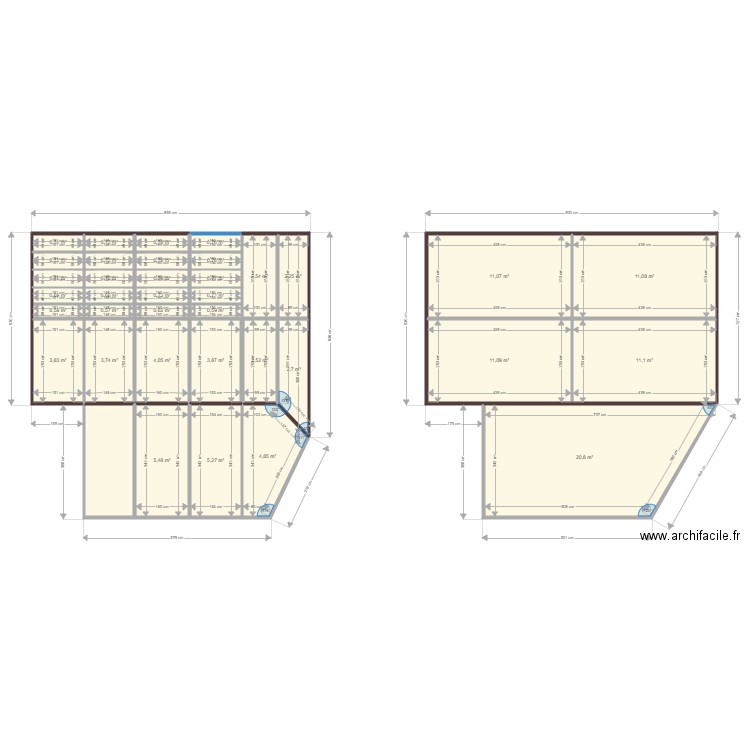 soubassements. Plan de 0 pièce et 0 m2