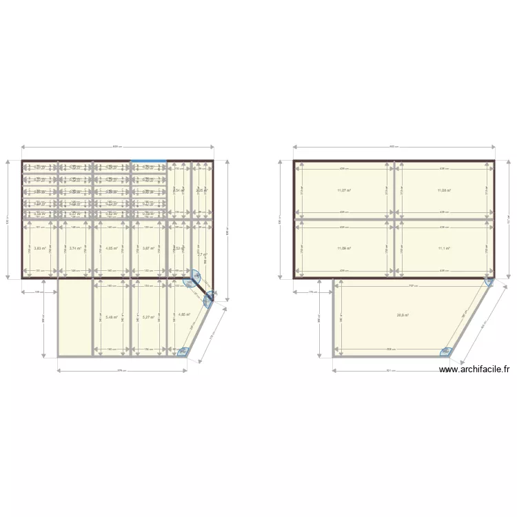 soubassements. Plan de 