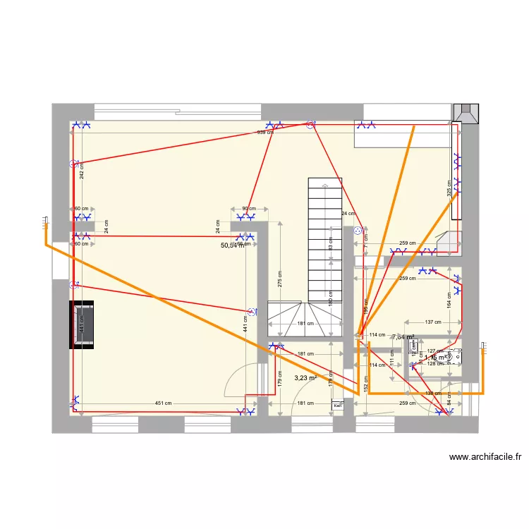 plan maison RDC 3 Prises. Plan de plan maison RDC 3 Prises. Plan de