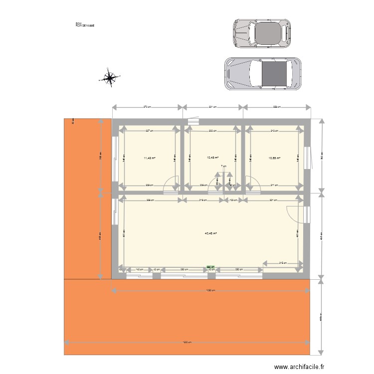 PLAN DE MASSE 1. Plan de 0 pièce et 0 m2